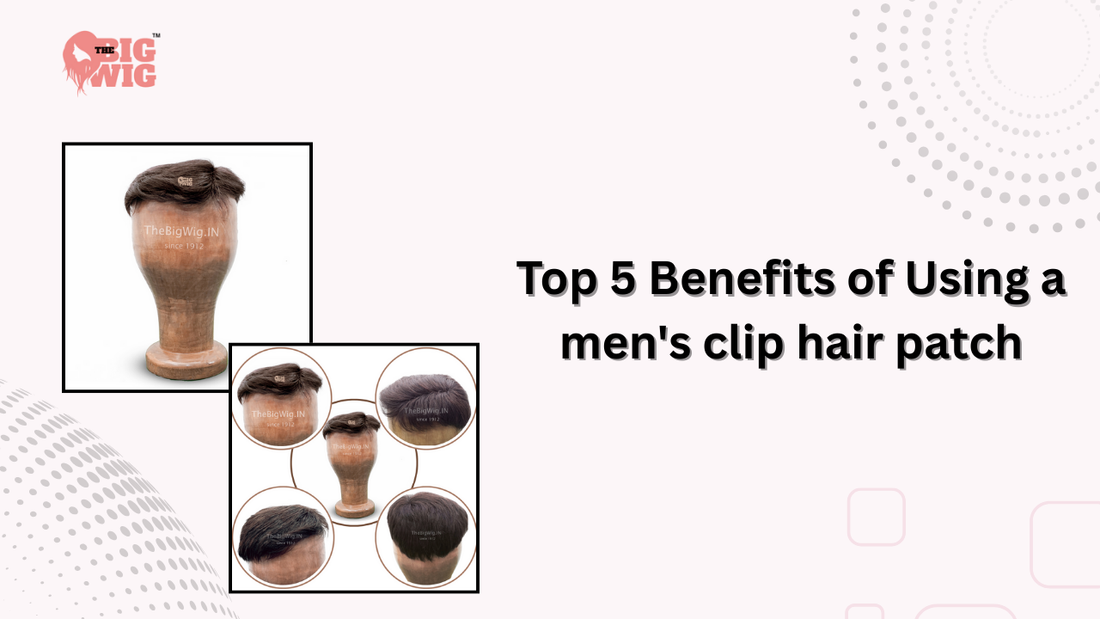 men's clip hair patch