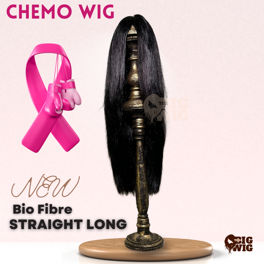 Long 28" Straight Bio Fibre Wig for Female Cancer Patient