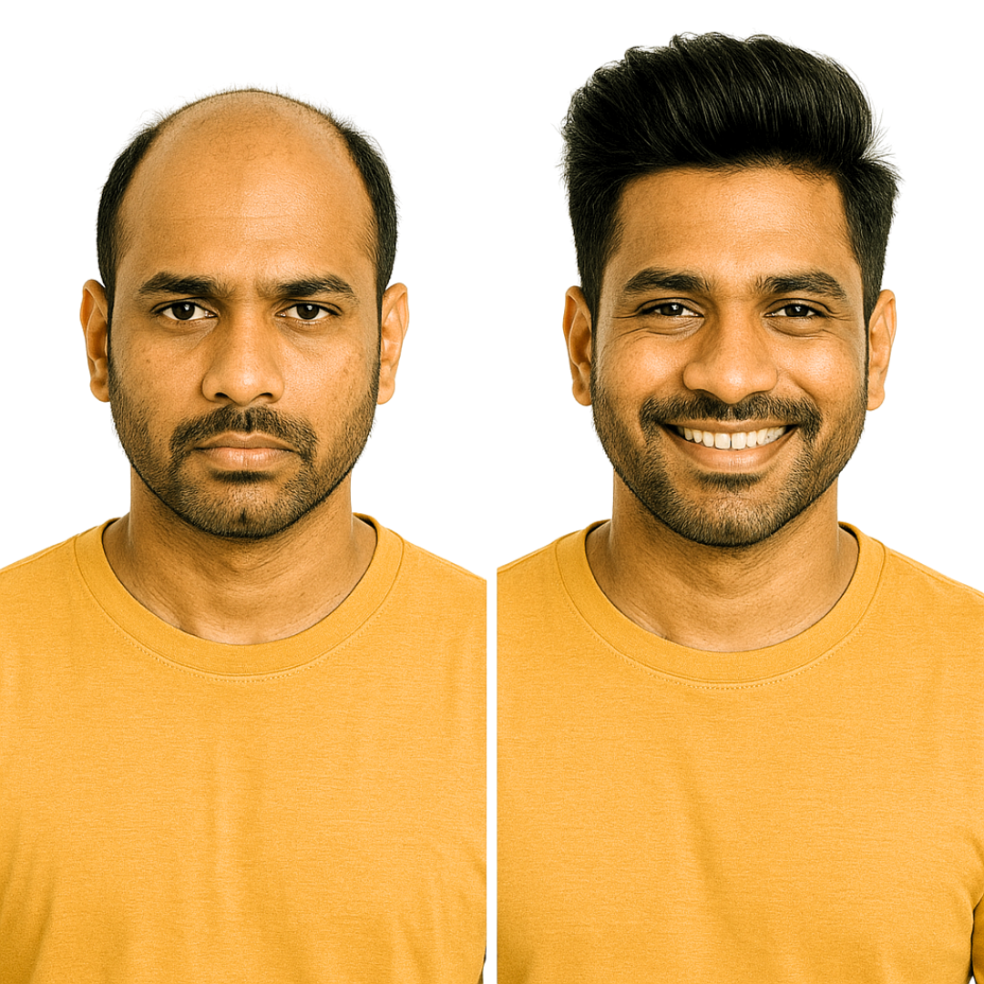 Small Hair Patch for Men | Wigs for Men Short Hair – 100% Human Hair | Natural-Look Short Style | Lightweight & Breathable Base | Non-Surgical Hair Solution