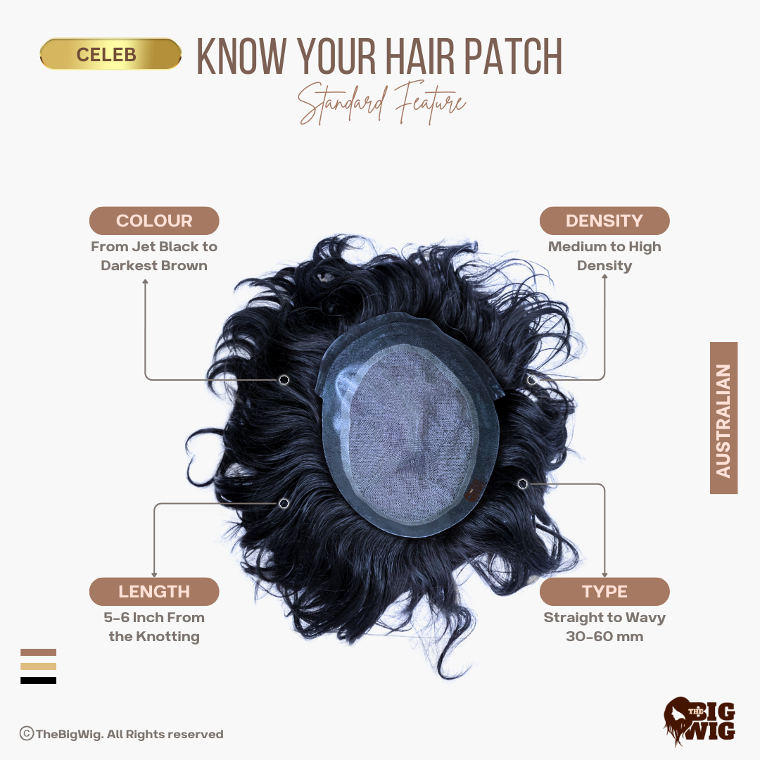 Australia Hair Patch – Natural, Non-Surgical Hair Solution for Men