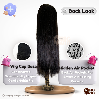 Layer Cut 26" Bio Fiber Hair Wig for Female Cancer Patient