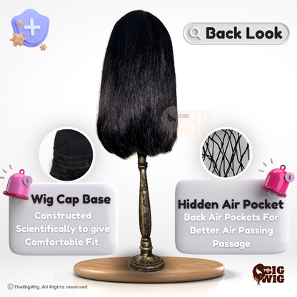 Cute Blunt Cut 18" Bio Fiber Wig for Female Cancer Patients