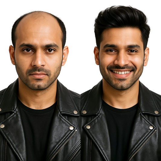 Frontline Hair Patch for Men – 100% Remy Human Hair | Australia Patch | Ultra-Thin 0.03 mm French Lace Base | Natural Hairline Design | Lightweight & Breathable | Non-Surgical Hair Solution