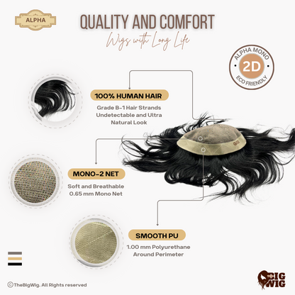 Alpha Monofilament Hair Patch – Superior Quality and Natural Appearance