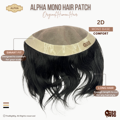 Alpha Monofilament Hair Patch – Superior Quality and Natural Appearance