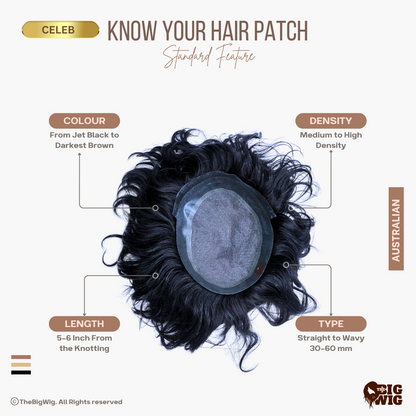 Celeb Australian Hair Patch, Frontline Hair Patch