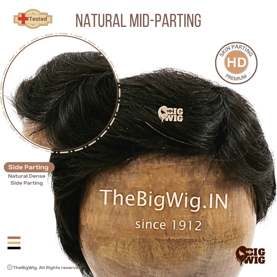 Human Hair Chemo Men Wig - The Big Wig