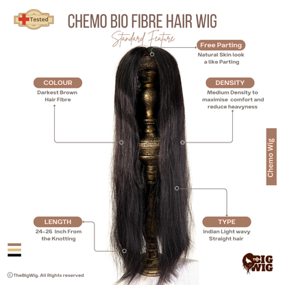 Chemo Classic Bio Fibre Wig 28" for Cancer Patients