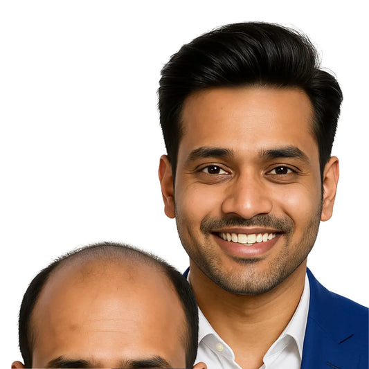 Permanent Hair Patch | Mens Toupee – 100% Original Human Hair | Realistic Hairline | Long-Lasting Full Crown Coverage | Non-Surgical Hair Replacement System