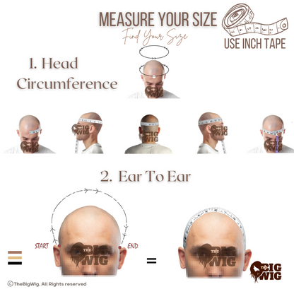 Human Hair Chemo Men Wig - The Big Wig