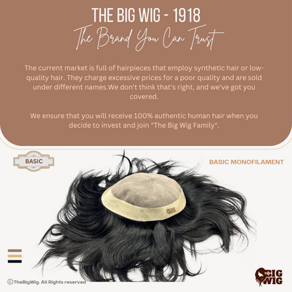 Basic Monofilament Hair Patch – Affordable Quality and Natural Look