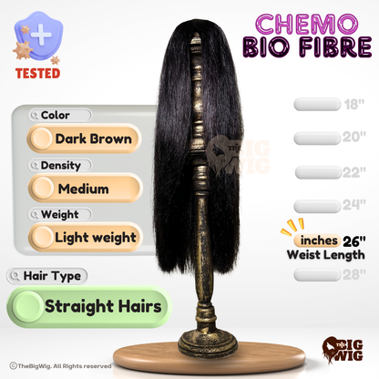 Layer Cut 26" Bio Fiber Hair Wig for Female Cancer Patient