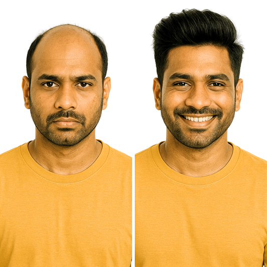 Small Hair Patch for Men | Wigs for Men Short Hair – 100% Human Hair | Natural-Look Short Style | Lightweight & Breathable Base | Non-Surgical Hair Solution