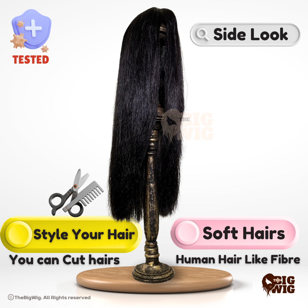 Layer Cut 26" Bio Fiber Hair Wig for Female Cancer Patient