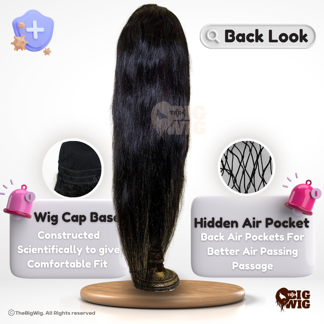 Wig cap design showcasing the adjustable straps for a perfect fit.