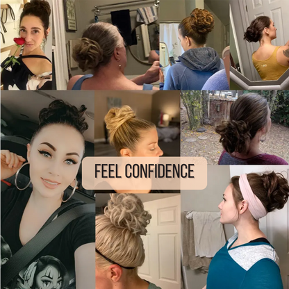 Original Human Hair Bun Scrunchie – Natural-Looking and Easy to Use