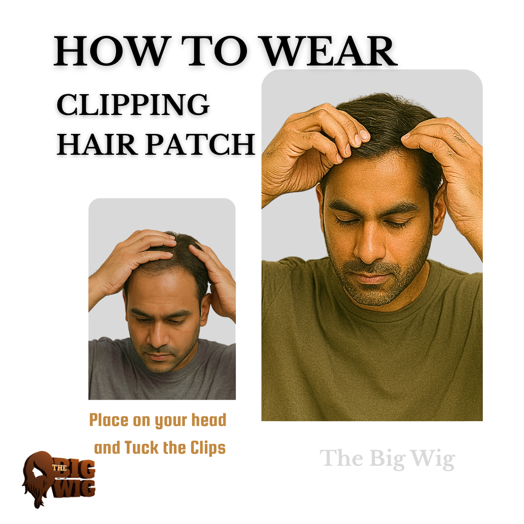 how to wear clipping hair patch